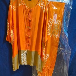 Beautiful Top,skirt and fringed shoulder scarf